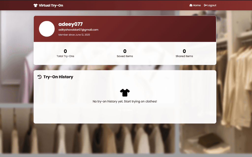 Virtual Try-On screenshot